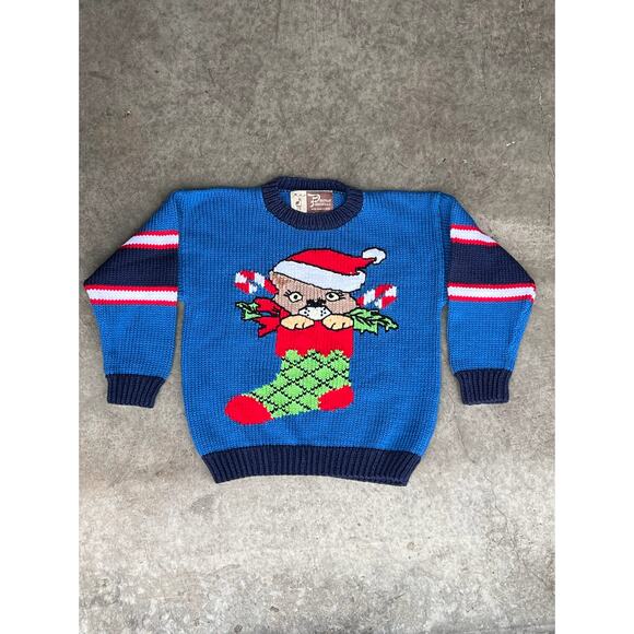 Peruvian Fashions Children's Alpaca Wool Hand Knitted Sweater Christmas Size 6 - Picture 5 of 8